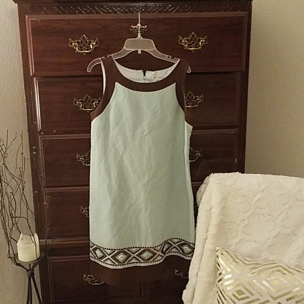 Aqua blue dress